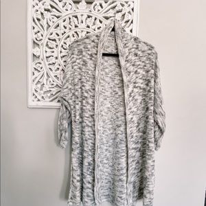 Long Grey Knit Duster